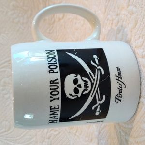 A Gift Corp Name Your Poison Pirate's House Coffee Cup Cross & Bones Mug